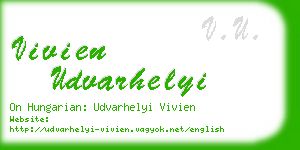 vivien udvarhelyi business card